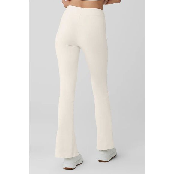 Alo Yoga Women's Sz Medium Ivory Airbrush High-Waist Flutter Leggings - Picture 11 of 12